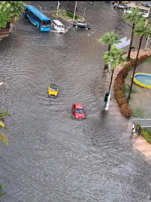 أمطار شديدة في الأسكندارية
