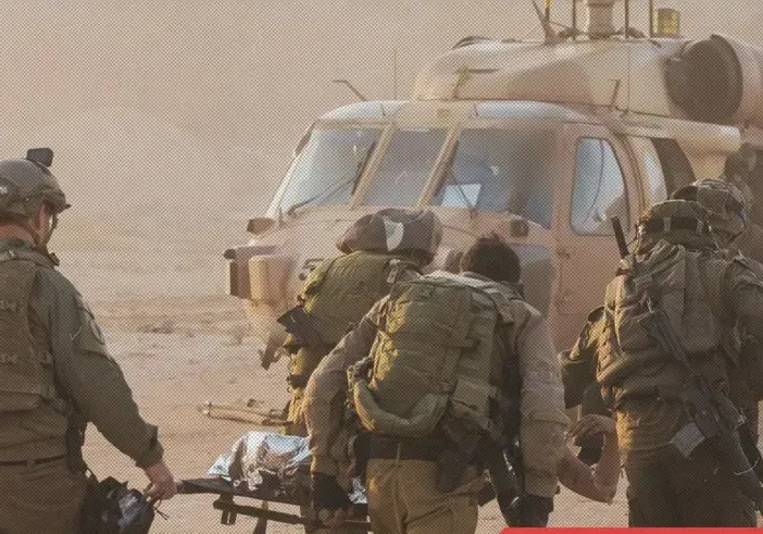 اخلائ مصابين من جنود الاحتلال في جنوب لبنان