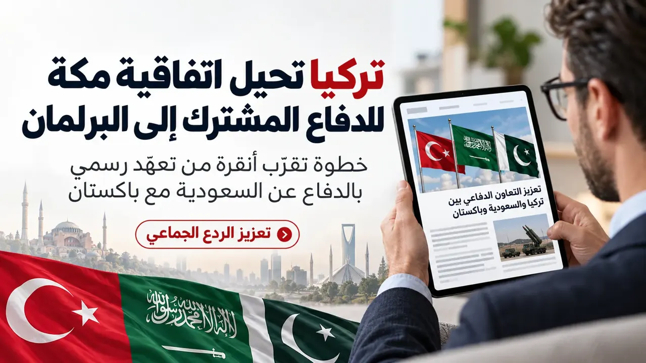 اتفاقية مكة للدفاع المشترك.. تركيا تحيل التحالف العسكري مع السعودية وباكستان إلى البرلمان