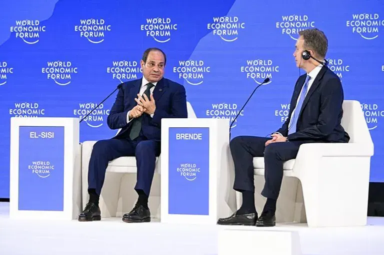 الرئيس السيسي قي دافوس