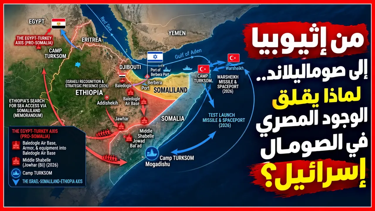 مصر في الصومال تقلق إسرائيل.. حديث عن قواعد عسكرية ومحاصرة إثيوبيا