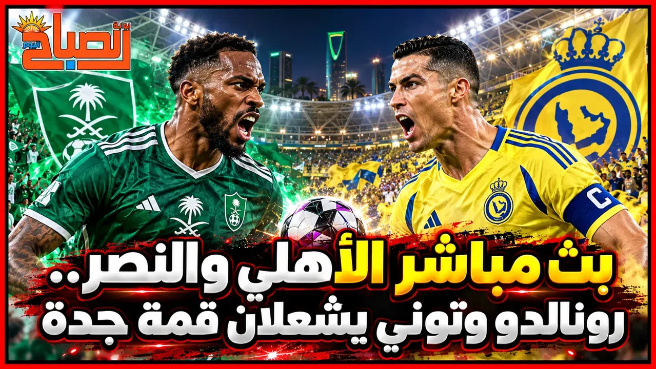 بث مباشر الأهلي والنصر . القنوات الناقلة والتشكيل المتوقع وقمة رونالدو وتوني