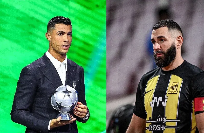 بنزيما، وغضب رونالدو،بنزيما، و رونالدو،