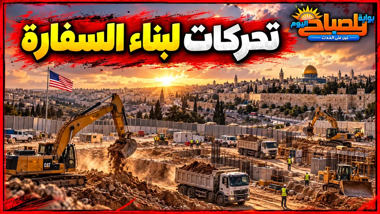 على أراضٍ فلسطينية مصادرة.. بدء أعمال إنشاء السفارة الأمريكية الدائمة في القدس
