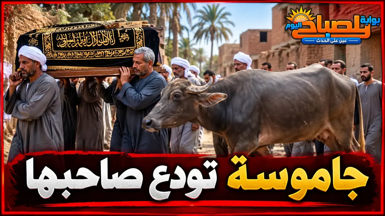 قصة جاموسة الفيوم التي رافقت جنازة صاحبها حتى المقاب