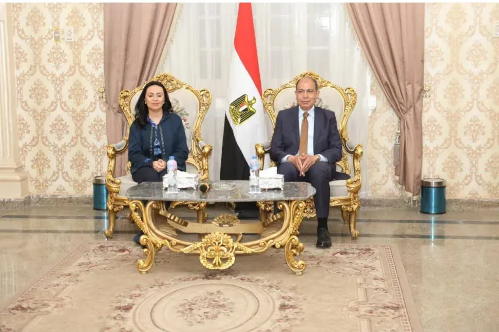  الدكتورة مايا مرسي، وزيرة التضامن الاجتماعي، واللواء عماد كدواني