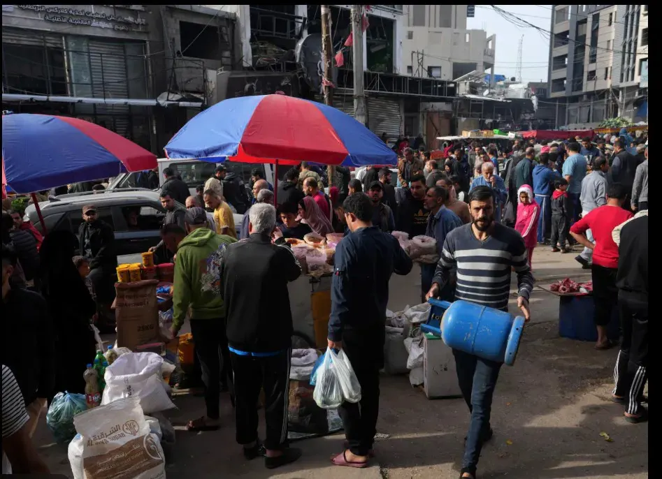 سوق في قطاع غزة