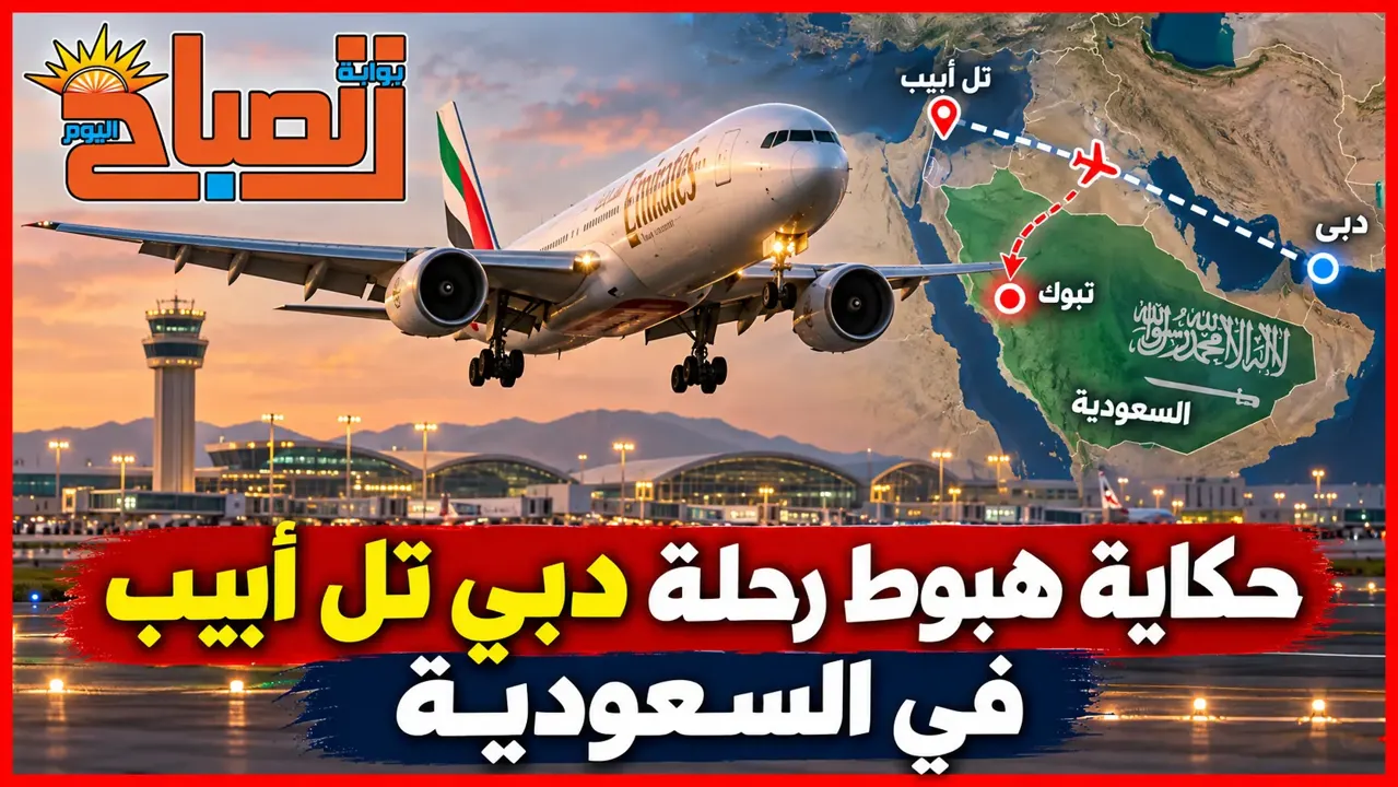 القصة الكاملة لهبوط رحلة دبي تل أبيب في الأراضي السعودية