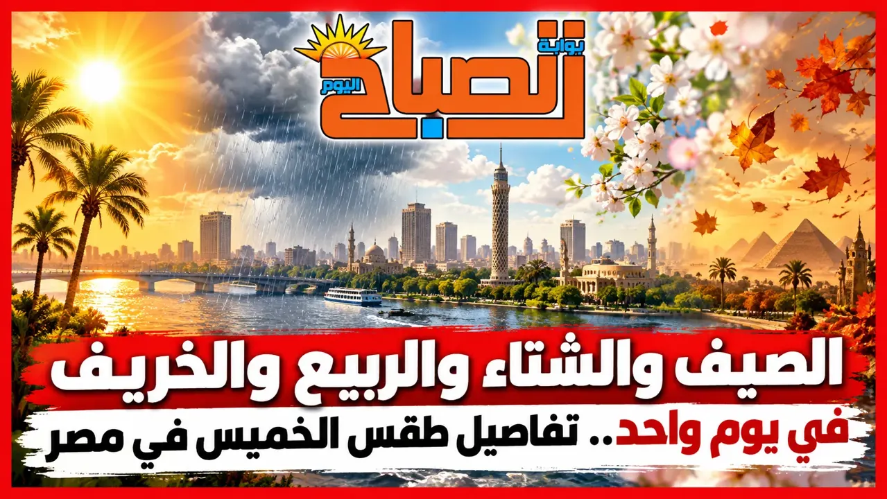 طقس الخميس 8 أكتوبر 2026.. «الفصول الأربعة في يوم واحد» وأمطار ورياح وشبورة
