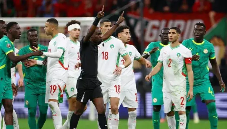 مباراة  المغرب والسنغال.
