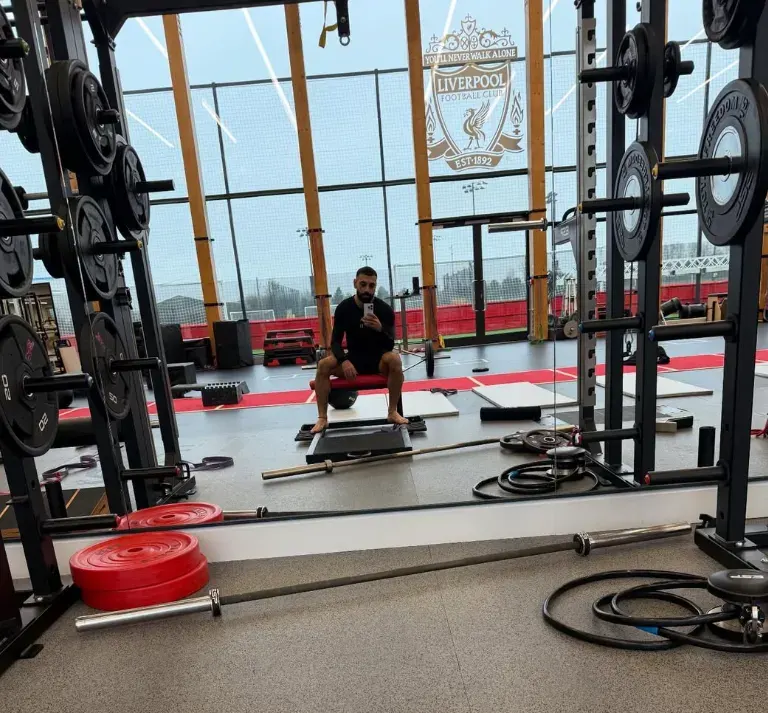 محمد صلاح في الجيم