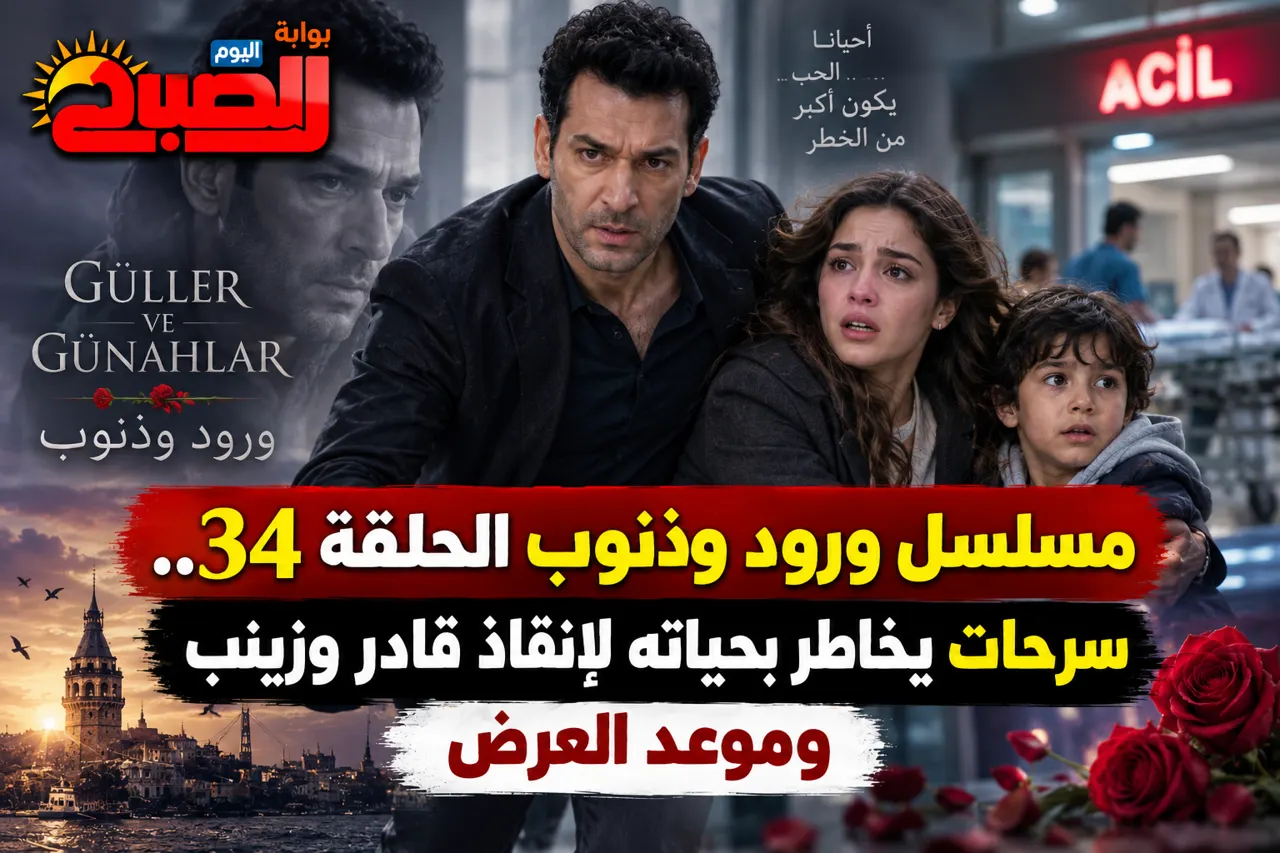 مسلسل ورود وذنوب الحلقة 34.. سرحات يخاطر بحياته لإنقاذ قادر وزينب وموعد العرض