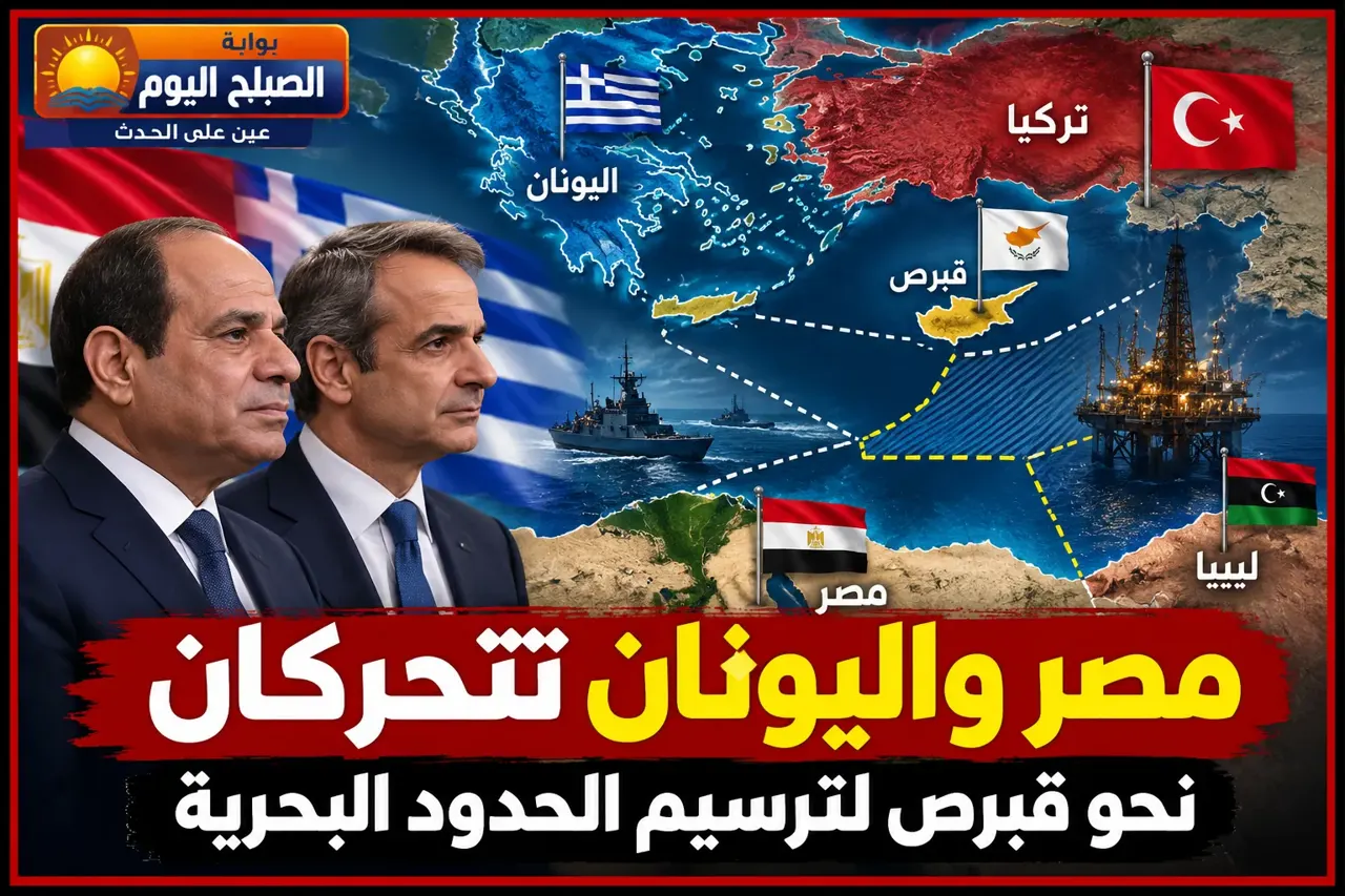 ردا  على الاتفاق التركي الليبي :مصر واليونان تتحركان نحو قبرص لترسيم الحدود البحري