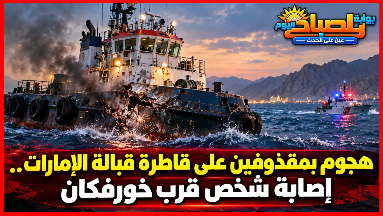 هجوم علي قاطرة قبالة الامارات