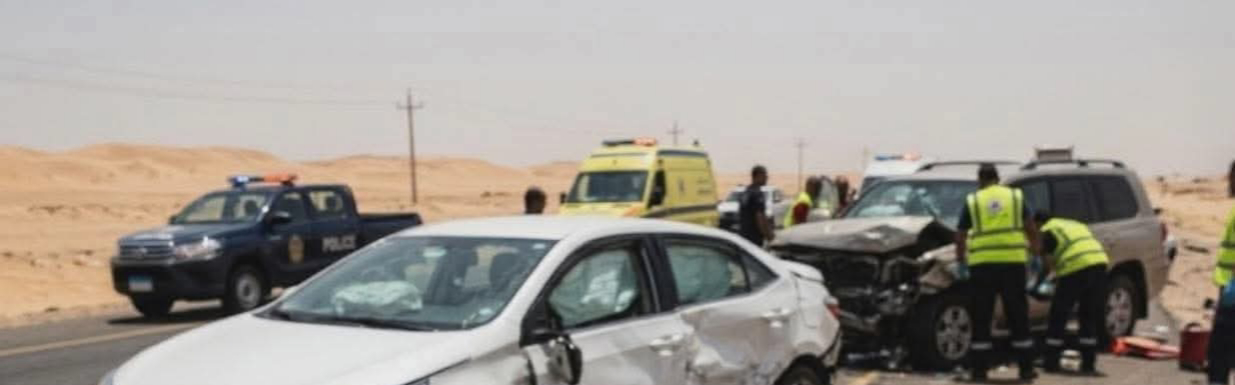 إصابة سيدة في حادث تصادم مروع على الطريق الصحراوي بالجيزة