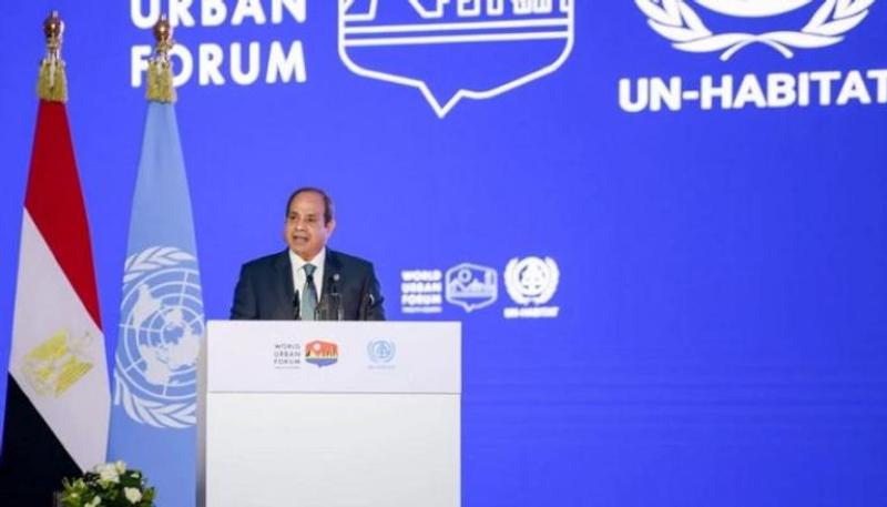 نشاط الرئيس السيسي في أسبوع.. افتتاح المنتدى الحضري وتهنئة ترامب