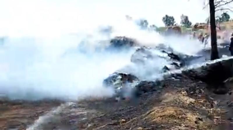 حريق يلتهم ”قش أرز” بـ6 ملايين جنيه في الدقهلية