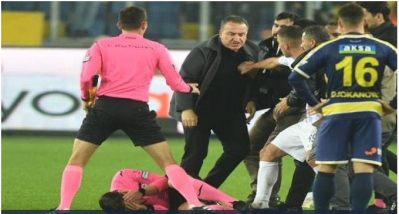 عقوبة لرئيس نادي أنقرة جوجو بعد اعتدائه على حكم في الدوري التركي
