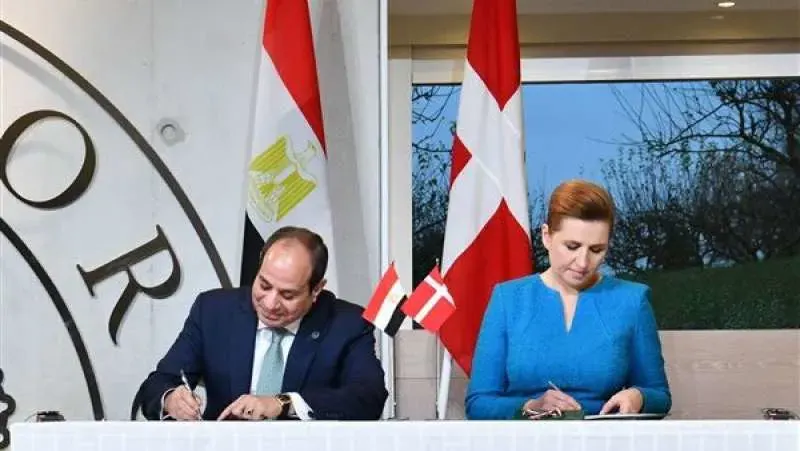 نتائج لقاء السيسي ورئيسة وزراء الدنمارك والتوقيع على إعلان الشراكة الاستراتيجية