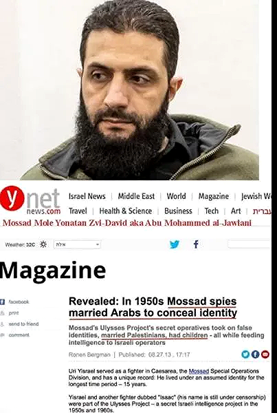 اتهام محمد الجولاني بتنفيذ رغبات أسرائيل في سوريا - تفاصيل