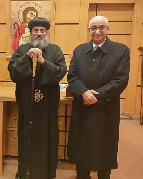 مطران ابوقرقاص يستقبل النائب حسانين توفيق للتهنئة بعيد الميلاد المجيد