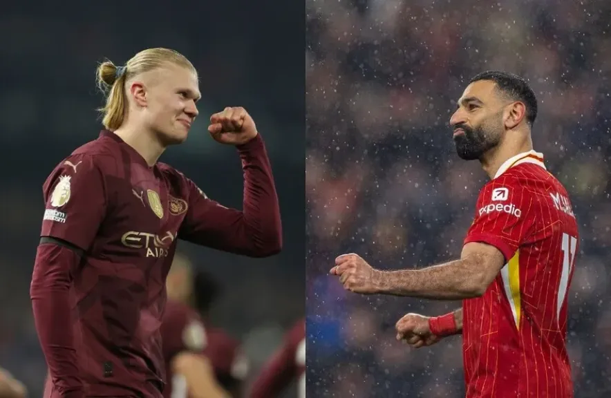 هالاند يواصل مطاردة صلاح في سباق هدافي الدوري الإنجليزي الممتاز 2025