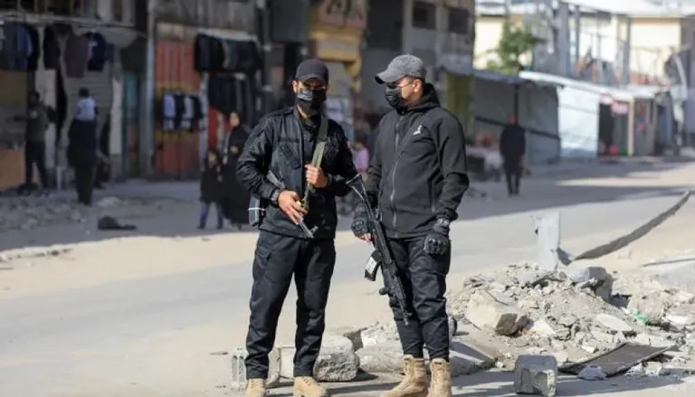 ظهور مسلحي حماس في غزة بعد وقف إطلاق النار