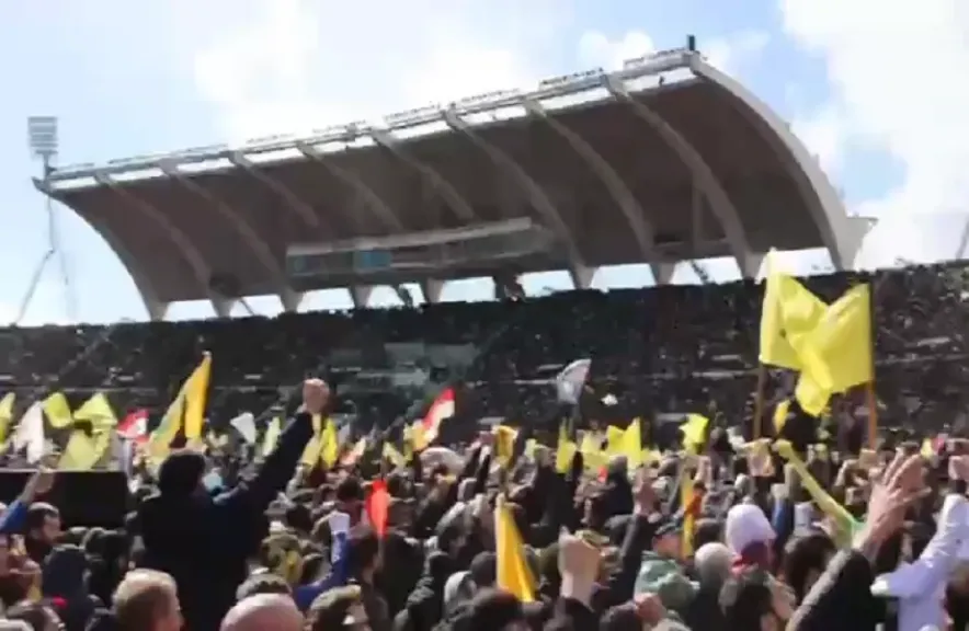 غضب جماهيري في بيروت خلال تشييع نصرالله وصفي الدين مع تحليق المقاتلات الإسرائيلية