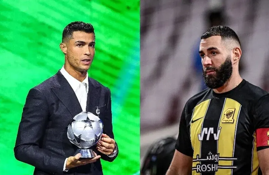بنزيما يرد على تصريح رونالدو: الظاهرة البرازيلية هو الأفضل في التاريخ