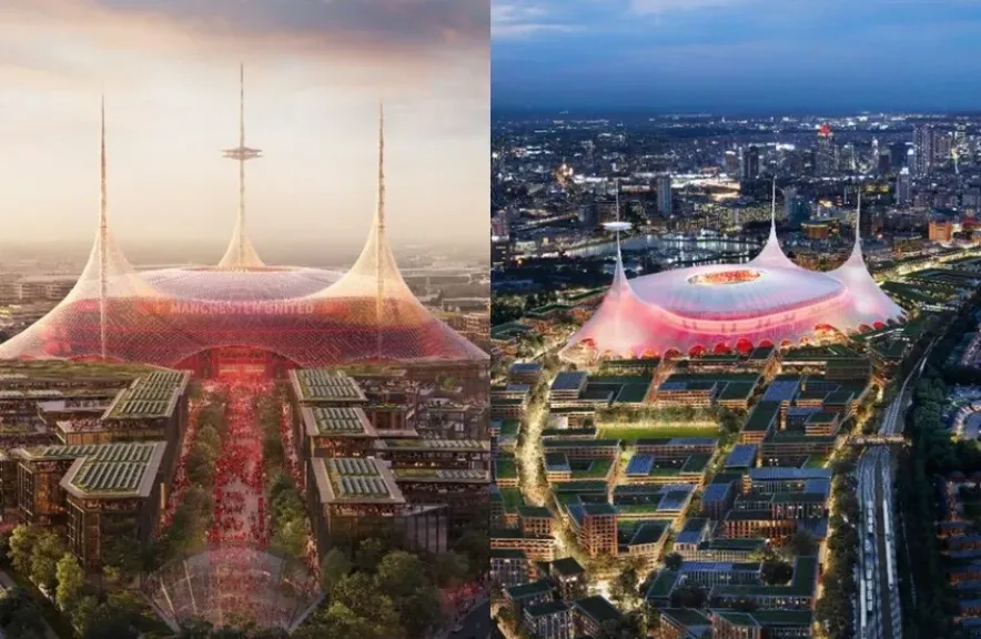 مانشستر يونايتد يعلن عن بناء ”أعظم ملعب في العالم” يتسع 100 ألف متفرج