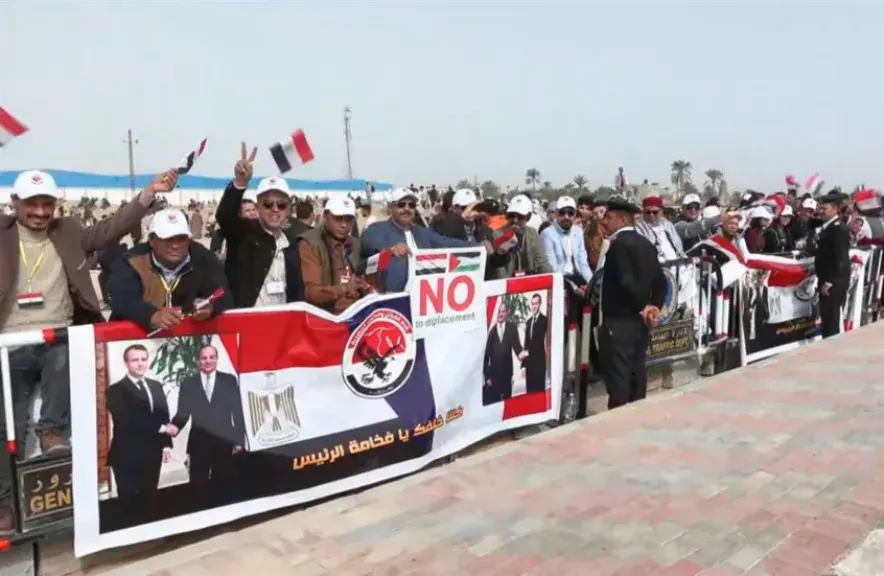 حملة تضليل إلكترونيةعنوانها”ناس بترقص وناس بتموت”.  هدفها الموقف المصري منتهجير الفلسطينيي - رقص بالذكاء الأصطناعي