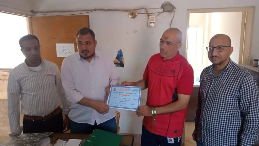 تكريم مركز شباب بني محمديات بأبنوب لفوزه بالمركز الأول في التقييم السنوي