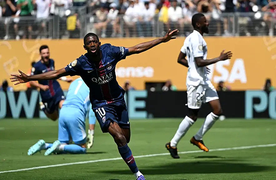 عثمان ديمبيلي يُذل ريال مدريد في 3 دقائق ويصنع التاريخ مع باريس سان جيرمان (فيديو)