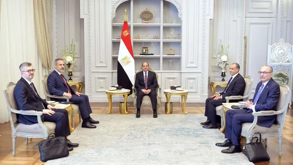 الرئيس السيسي يؤكد أهمية التعاون مع تركيا.. وهاكان فيدان يشيد بالعلاقات الثنائية