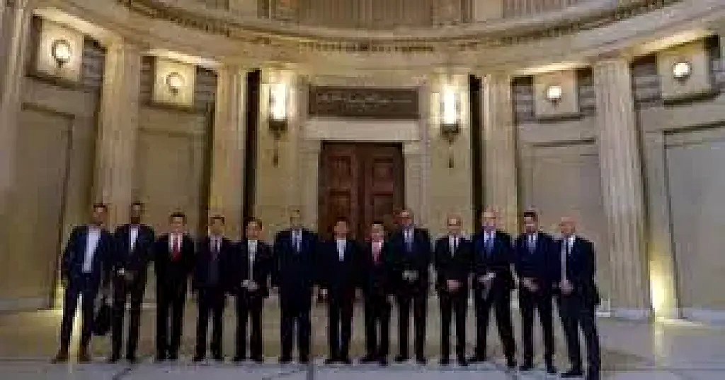 تهنئة رسمية.. رئيس هيئة قضايا الدولة يستقبل وفد محكمة النقض برئاسة المستشار عاصم الغايش