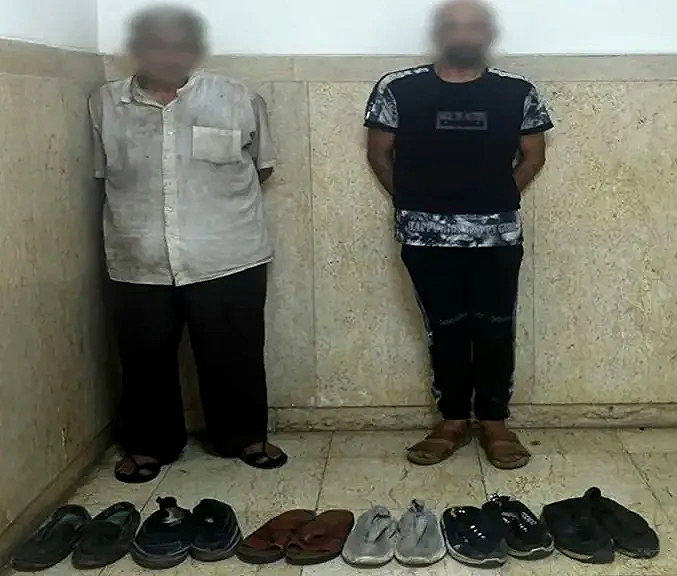 سقوط  محترف سرقة الأحذية من المساجد في القاهرة