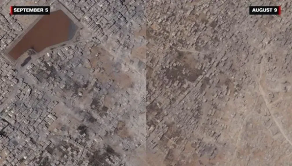 غزة تحت ركام الصور..   ألاقمار الصناعية تكشف  منهجية التدمير وأبعاد الكارثة الإنسانية