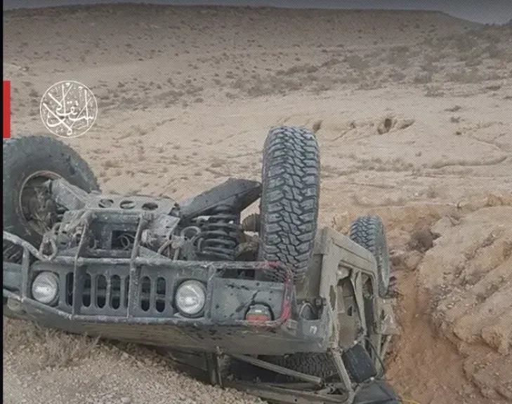 إصابة 10 جنود إسرائيليين من لواء كفير في انقلاب مركبة عسكرية شمال غزة