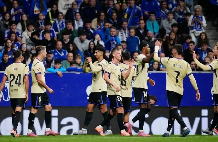 برشلونة يقلب الطاولة على ريال أوفييدو في الدوري الإسباني