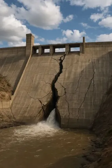 صورة متداولة عن انهيار جدار سد النهضة تثير قلق ملايين البشر