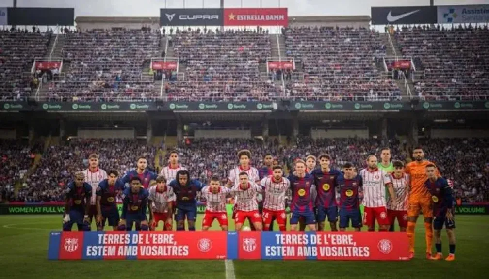 برشلونة وجيرونا يوجهان رسالة صامتة.. احتجاج جماعي ضد نقل مباراة الليغا إلى ميامي- فيديو