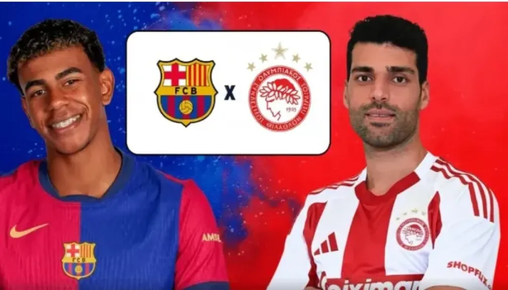 موعد مباراة برشلونة وأولمبياكوس والقنوات الناقلة والبث المباشر في دوري أبطال أوروبا 2026