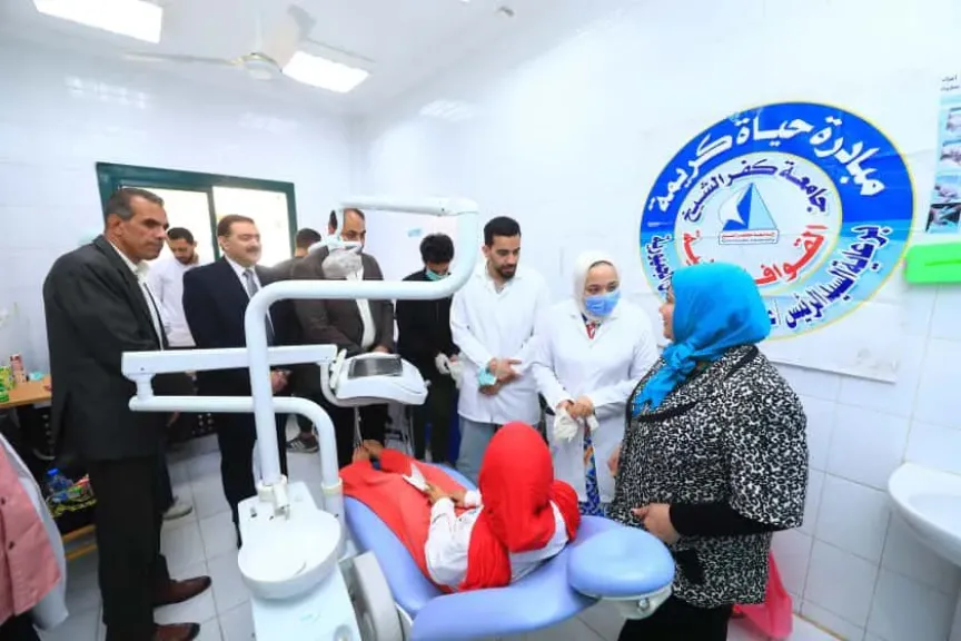 جامعة كفر الشيخ تطلق القافلة الشاملة إلى قرية شنو ضمن المبادرة الرئاسية «معًا بالوعي نحميها»