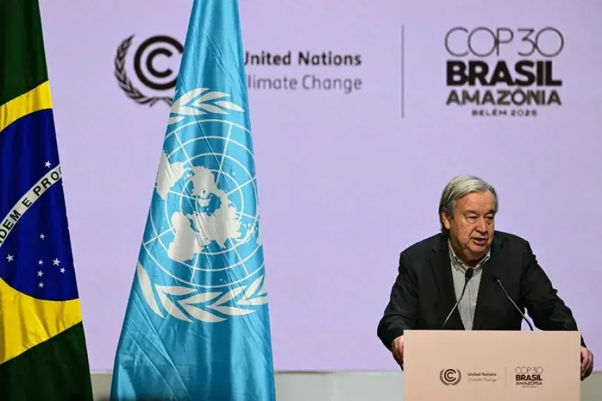 غوتيريش في لحظة الحقيقة بـCOP30: العالم على حافة الانهيار المناخي و”لم يعد هناك وقت للأعذار”