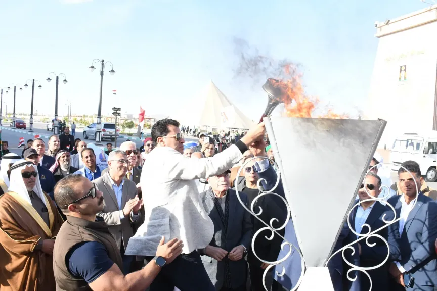 إطلاق شعلة النسخة السادسة من أولمبياد المحافظات الحدودية بمشاركة 6 محافظات