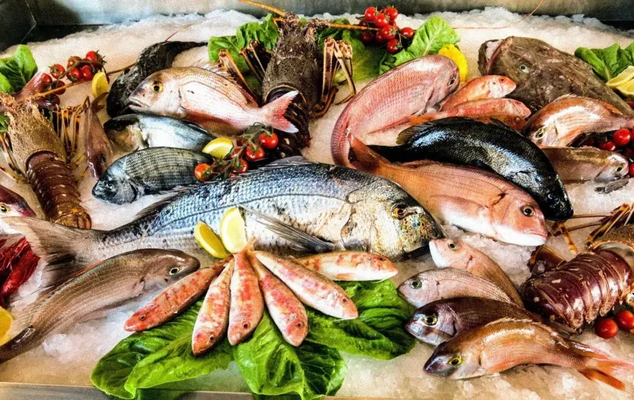 سوق العبور لتجارة الجملة.. البوري بـ240 جنيهًا والأسماك والجمبري بين الاستقرار والتغير الطفيف