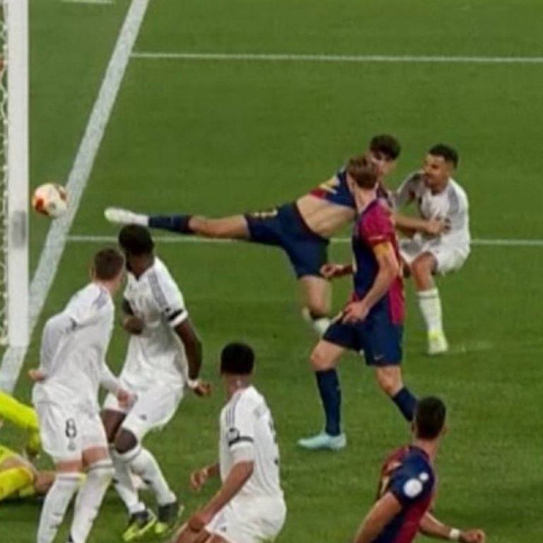 جانب من مباراة برشلونة وريال مدريد