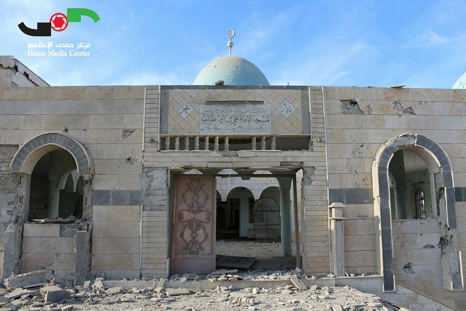 Government forces targeted Ali Bin Abi Taleb Mosque in Burj Al Qa ...