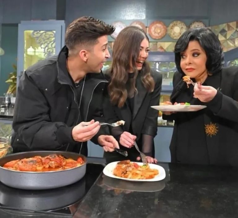 هشام جمال وخطيبته ليلى زاهر