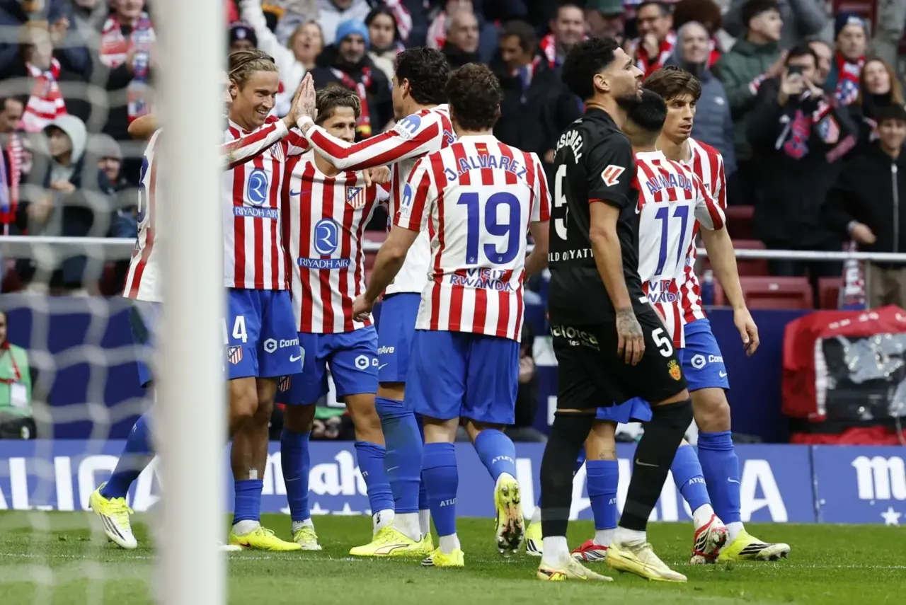 أتلتيكو مدريد يواصل انطلاقته بثلاثية نظيفة في شباك مايوركا ويتصدر المباراة الخامسة دون هزيمة في الدوري الإسباني